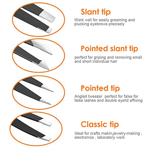 Justblanks - Professional Stainless Steel Tweezers, Best Precision Tweezers f...