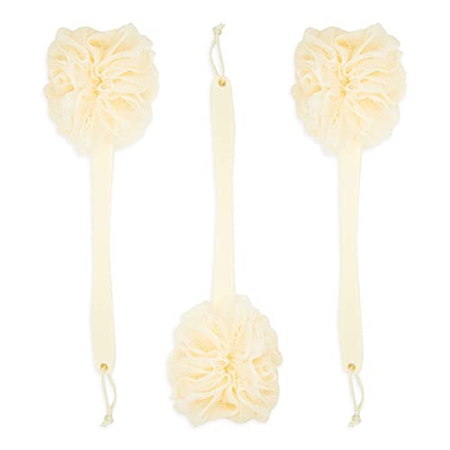 Long Handled Loofah Back Scrubber, Exfoliating Body Sponge for Shower, Bath (...