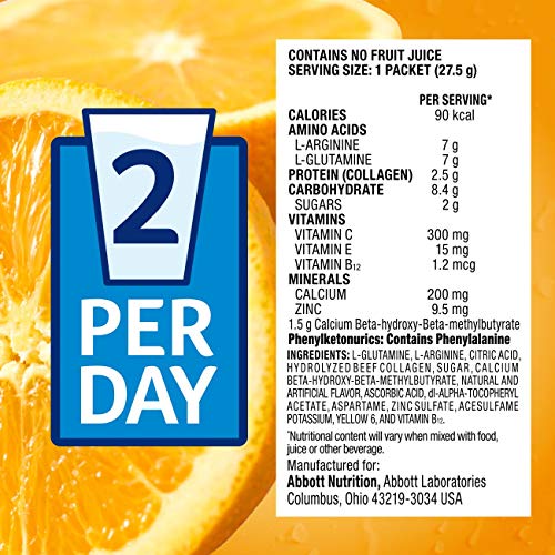 Juven Therapeutic Nutrition Drink Mix Powder for Wound Healing Support, Inclu...