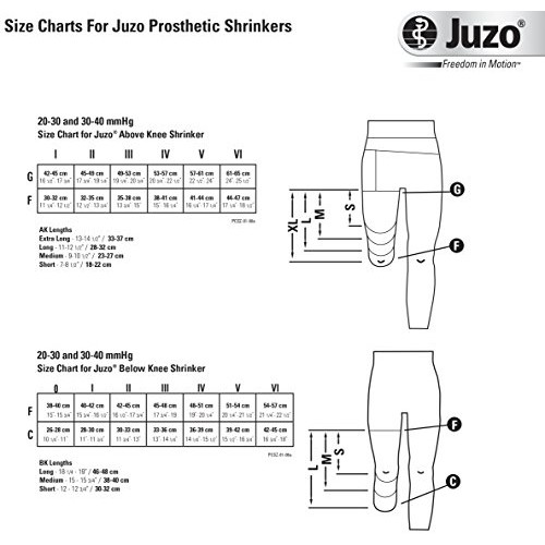 Juzo 20-30 mmHg, AK Shrinker, 14" / 35 cm, Hip Attach