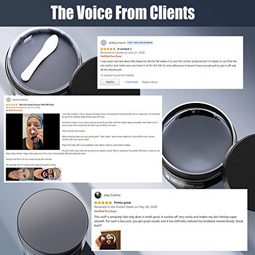 Peel Off Face Mask, JVR Blackhead Remover Mask for Men, Women, Charcoal Peel ...