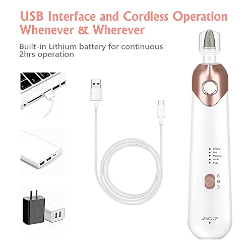 Rechargeable Manicure Pedicure Set,Electric Nail File, Cordless Nail Drill Ki...