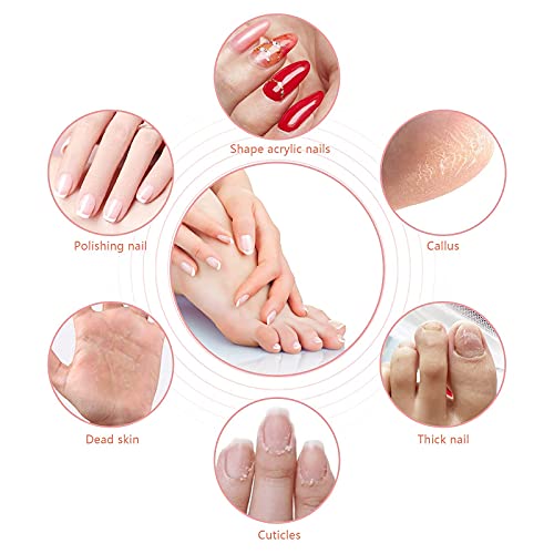 Rechargeable Manicure Pedicure Set,Electric Nail File, Cordless Nail Drill Ki...