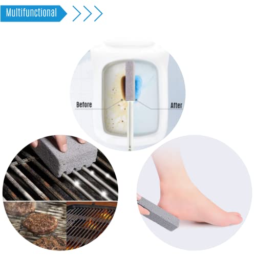 Pumice Stone for Cleaning,1 Extra Long Handle Pumice Stone Toilet Bowl Cleane...