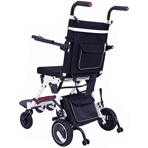 Super Lightweight Foldable Electric Wheelchair, Powered Motorized Wheelchair ...