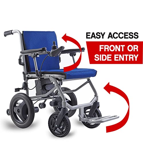 World's Lightest (Weight-30lbs) Foldable Electric Wheelchair, Travel Size, Us...