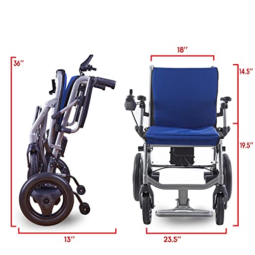 World's Lightest (Weight-30lbs) Foldable Electric Wheelchair, Travel Size, Us...