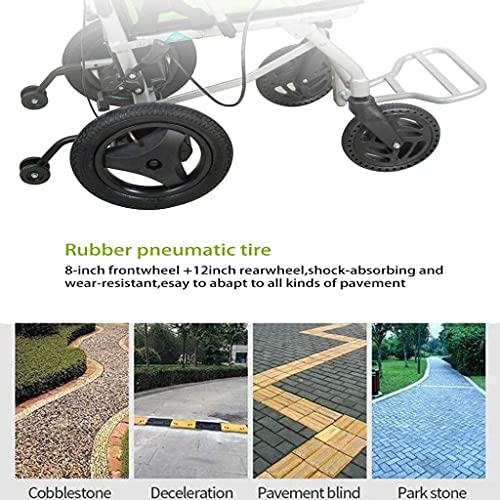 World's Lightest (Weight-30lbs) Foldable Electric Wheelchair, Travel Size, Us...