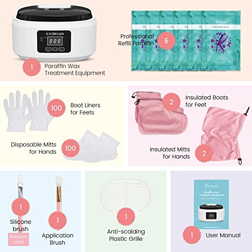 Paraffin Wax Machine for Hand and Feet, Touchscreen Paraffin Wax Warmer with ...