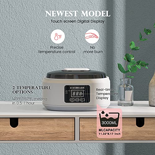 Paraffin Wax Machine for Hand and Feet, Touchscreen Paraffin Wax Warmer with ...