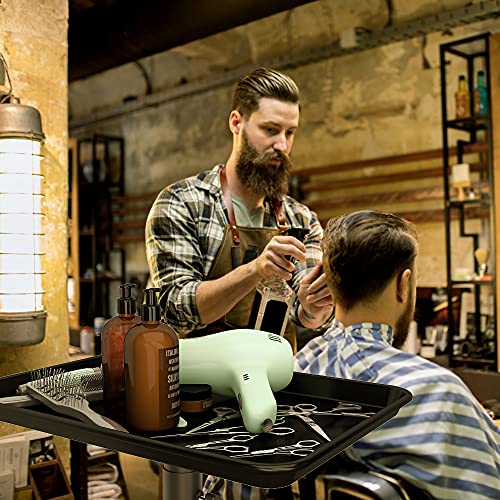 Premium Aluminum Hair Salon Instrument Salon Tray W/Accessory Caddy Tattoo Ro...