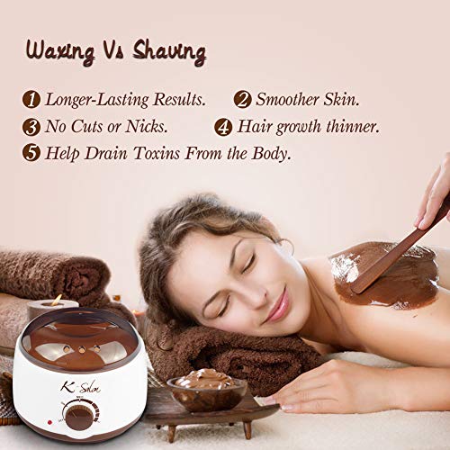 Wax Warmer, 25 in 1 Hair Removal Home Hard Wax Kit Electric Wax Heater