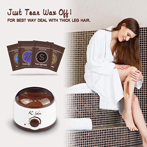 Wax Warmer, 25 in 1 Hair Removal Home Hard Wax Kit Electric Wax Heater