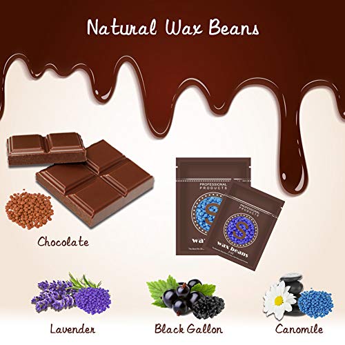 Wax Warmer, 25 in 1 Hair Removal Home Hard Wax Kit Electric Wax Heater