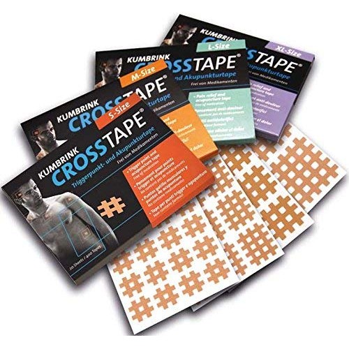 CROSSTAPE Muscle Trigger Points and Acupuncture Points (20 x 6 Bands) Size L