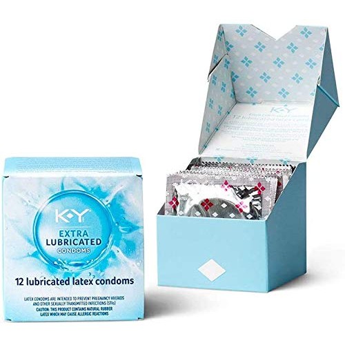 K-Y Extra Lubricated Latex Condoms, 12 Count