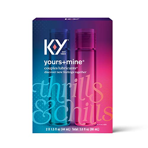 Lubricant for Him and Her, K-Y Yours & Mine Couples Lubricant, 3 fl oz, Coupl...