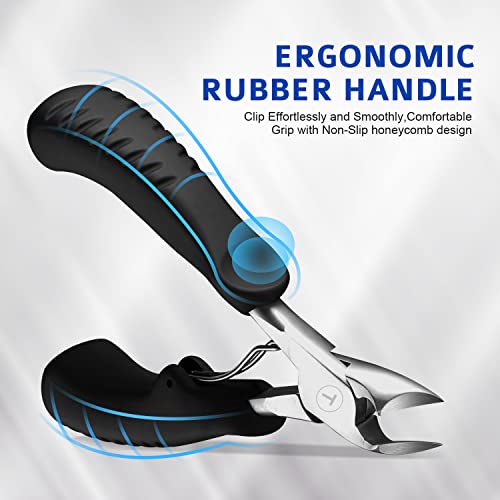 Nail Clipper for Ingrown or Thick Nail, Kaasage Podiatrist Toenail Clippers w...