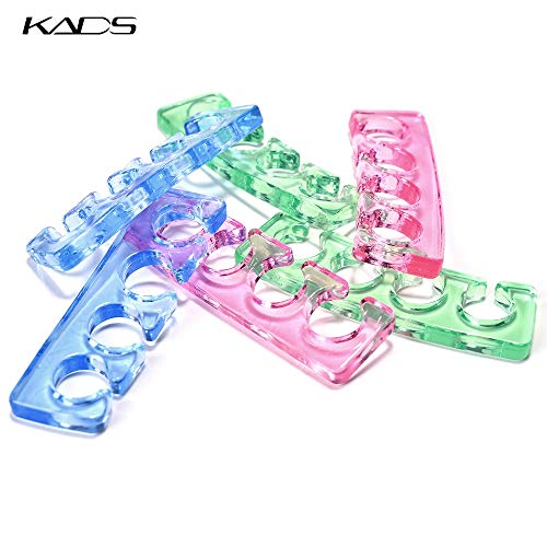 KADS 2pcs/pair Silicone Toe Separator Nail Art Manicure Finger Feet Care Brac...