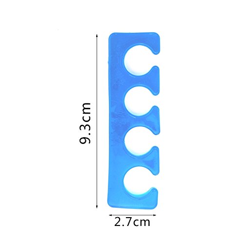 KADS 2pcs/pair Silicone Toe Separator Nail Art Manicure Finger Feet Care Brac...
