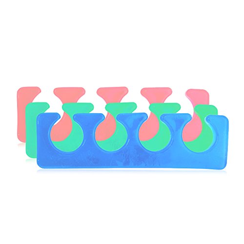 KADS 3 Pairs/set Silicone Toe Separator Nail Art Manicure Finger Feet Care Br...