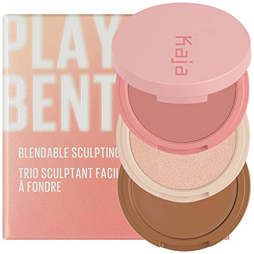 KAJA PLAY BENTO | Cream Bronzer, Powder Blush and Highlighter Sculpting Trio ...