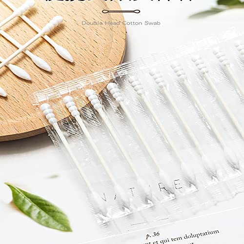 Pure Cotton Swabs, 320 Pieces Colorful Double Head Pointed&Spiral Cotton Bubs...