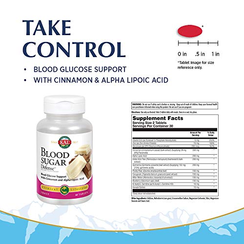 KAL® Blood Sugar Defense | Blood Glucose Support with Cinnamon and Alpha Lipo...