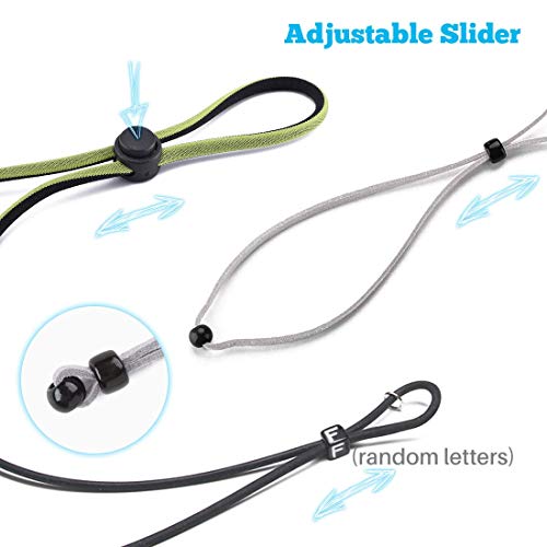 Kalevel 6pcs Eyeglass Holder Strap 3 Styles Adjustable Leather Eyewear Retain...