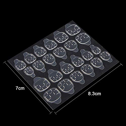 10 Sheets (240pcs) Double-Side Nail Adhesive Tabs, Kalolary Nail Glue Sticker...