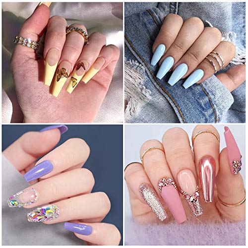 100Pcs Dual Nail Forms T Shape Gel Nail Extension Mold with 10Pcs Nail Tips C...
