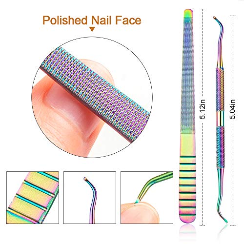 Kalolary 7Pcs Cuticle Nippers and Cutter Kit, Ingrown Toenail File, Triangle ...