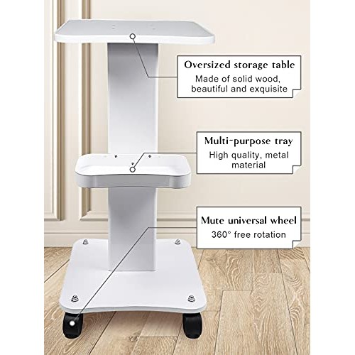 Kalolary Beauty Salon Trolley Cart, Aluminum Alloy Salon Spa Rolling Trolley ...