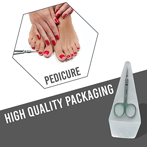 KAMICURE | Extra Fine Curved Cuticle Scissors for Men Women - Multi Purpose S...