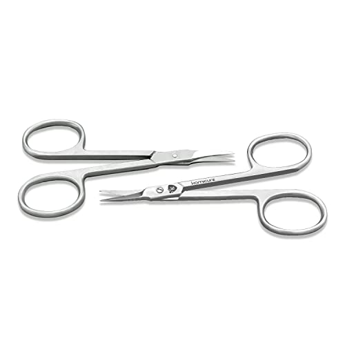KAMICURE | Extra Fine Curved Cuticle Scissors for Men Women - Multi Purpose S...