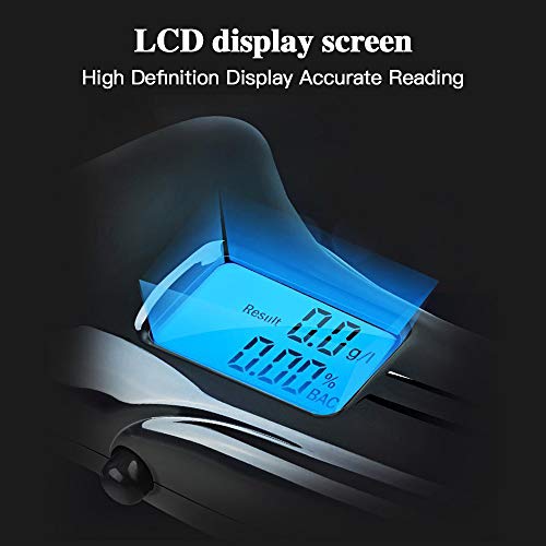 2022 Professional Breathalyzer, Portable Breath Alcohol Tester Digital LED Sc...