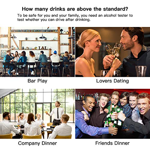2022 Professional Breathalyzer, Portable Breath Alcohol Tester Digital LED Sc...