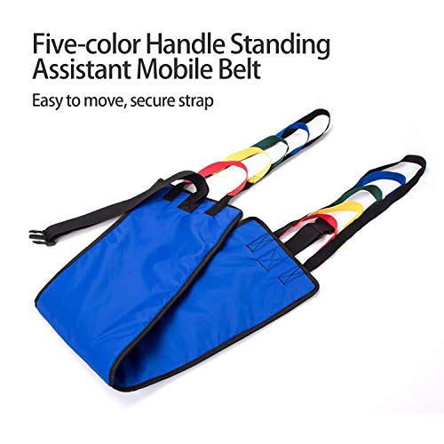 Kangwell Patient Lift Belt Assistance Belt with 5 Colors Handles(73Inch), Non...