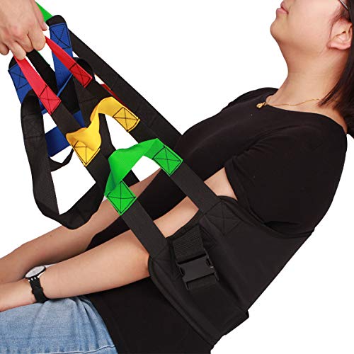 Kangwell Patient Lift Belt Assistance Belt with 5 Colors Handles(73Inch), Non...
