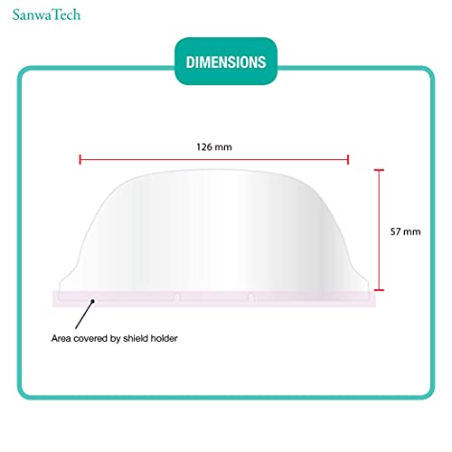 SanwaTech 609 - [10 Pack + 5 replacement lenses] - Anti-Fog Transparent Sanit...