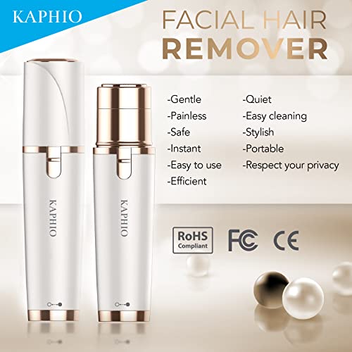 Kaphio Facial Hair Removal for Women, Painless Hair Remover, Hair Remover for...