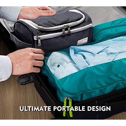 Travel Toiletry Bag – Small Portable Hanging Cosmetic Organizer for Men Women...