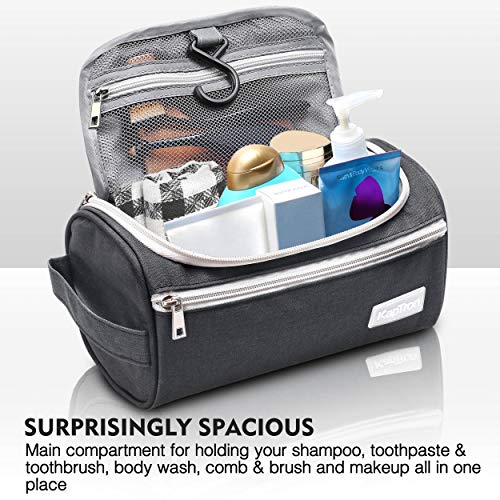 Travel Toiletry Bag – Small Portable Hanging Cosmetic Organizer for Men Women...