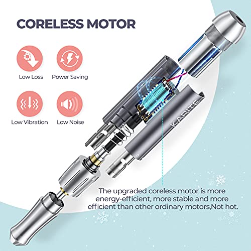 KARITE Rechargeable Nail Drill, 35000RPM Professional Acrylic Nail Drill Mach...