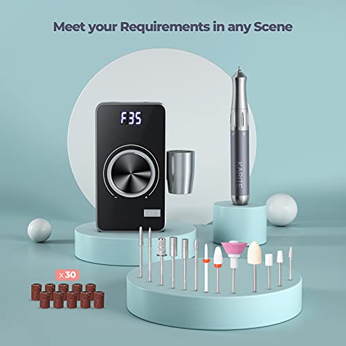 KARITE Rechargeable Nail Drill, 35000RPM Professional Acrylic Nail Drill Mach...