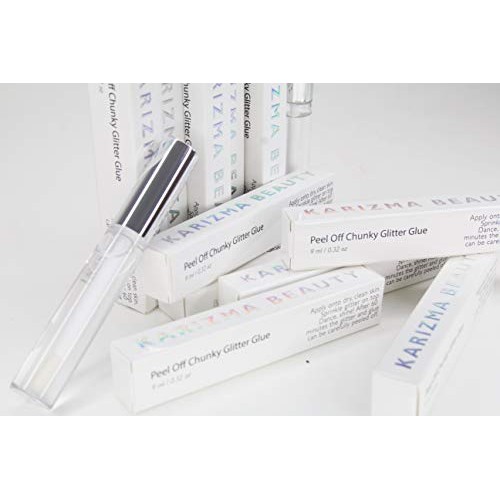 Cosmetic Glitter Glue // Peel Off Formula ✮ KARIZMA Beauty ✮ Face Chunky Glit...