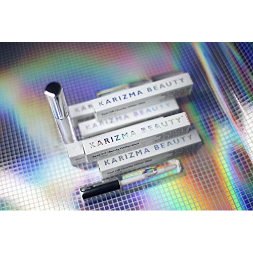 Cosmetic Glitter Glue // Peel Off Formula ✮ KARIZMA Beauty ✮ Face Chunky Glit...