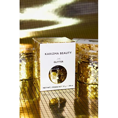 KARIZMA Holographic 24K Gold Glitter. 30g Chunky Face Glitter, Hair Glitter, ...