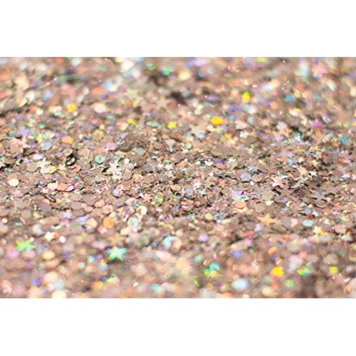 KARIZMA Holographic Silver Body Glitter. 10g Chunky Face Glitter, Hair Glitte...
