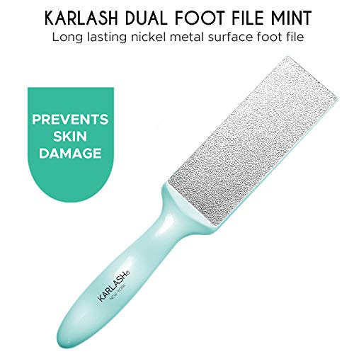 Karlash 2-Sided Nickel Foot File for Callus Trimming and Callus Removal, Mint...